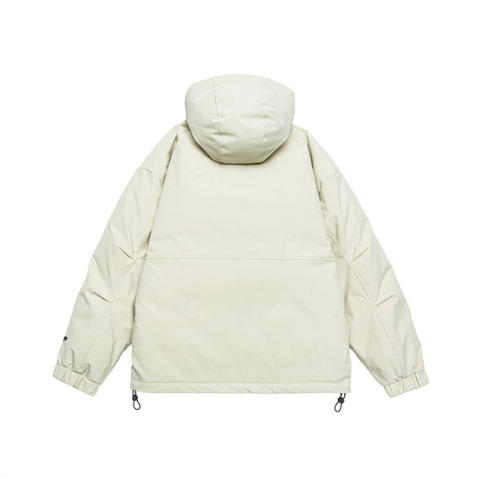 Unisex Technische wattierte Parka Jacke mit Kapuze und Reißverschluss-Brusttaschen Nord Taschen