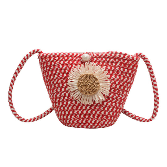 Damen stilvolle Sommerhandtasche mit verspieltem Blumendetail Nord Taschen