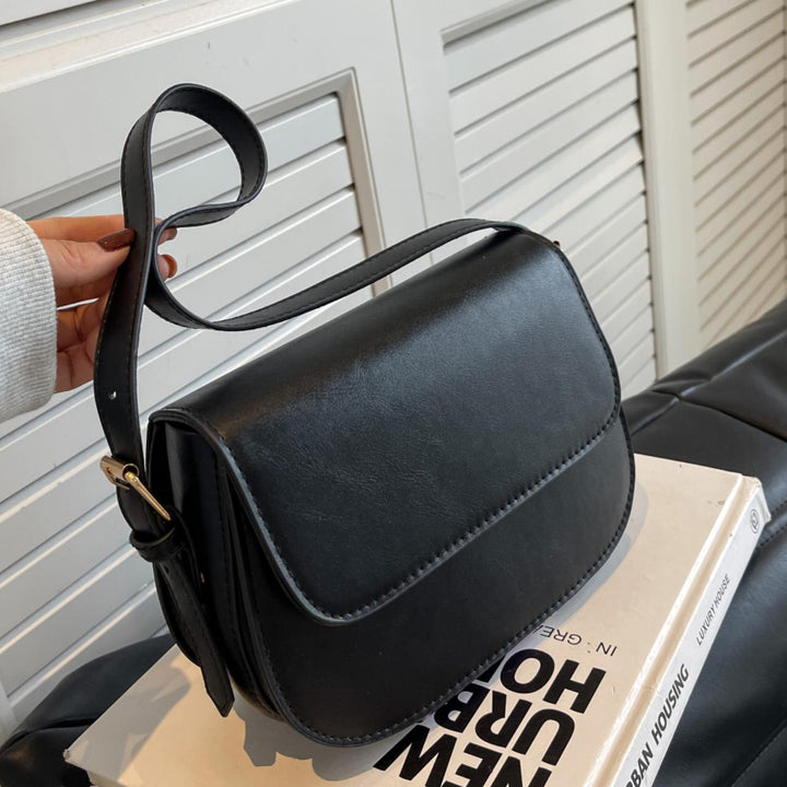 Damen Umhängetasche mit eleganter Klappe und verstellbarem Schulterriemen Nord Taschen