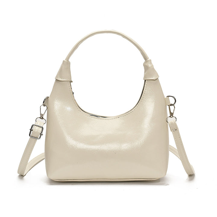Damen Hobo-Handtasche mit elegantem, glänzendem Obermaterial und abnehmbarem Schulterriemen Nord Taschen