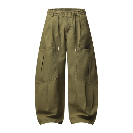 Damen Weite Cargo-Culotte mit elastischem Bund und großen Pattentaschen Nord Taschen
