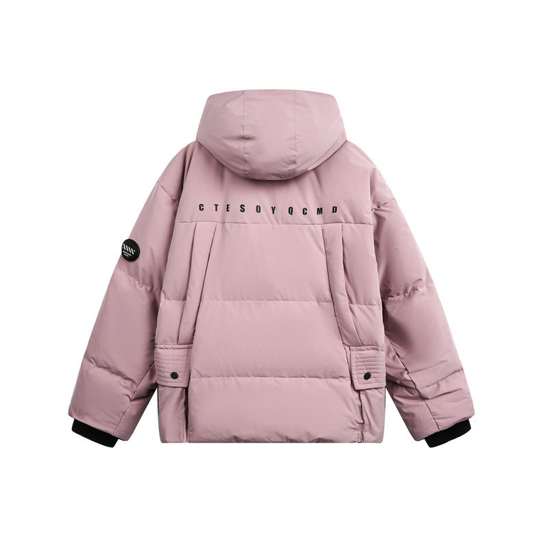 Herren Wattierte Steppjacke mit Kapuze und Tunnelzug Nord Taschen