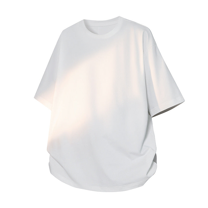 Herren Oversize-T‑Shirt aus schwerem Baumwolljersey mit weitem Schnitt und verstärktem Rundhals Nord Taschen
