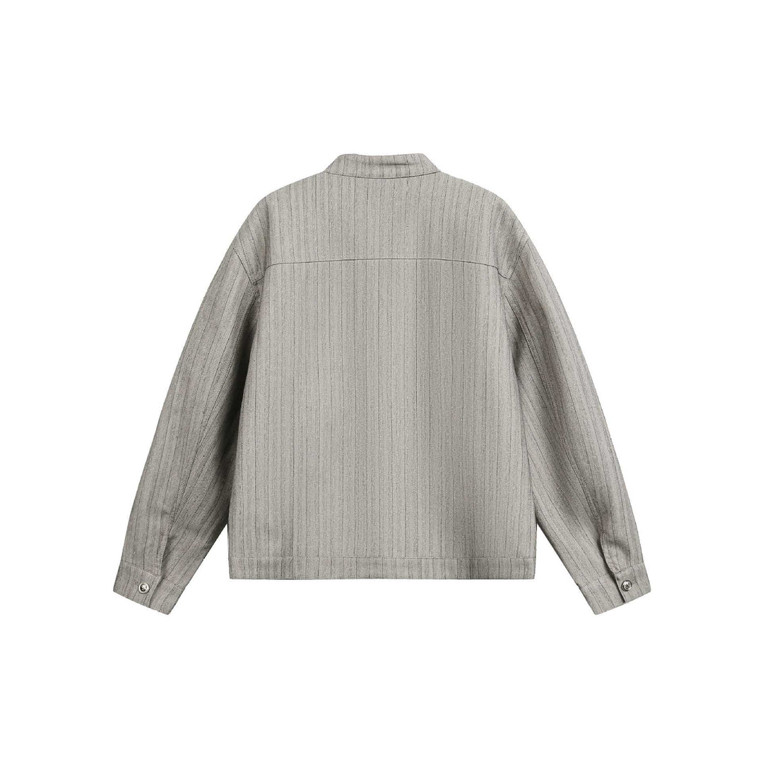 Unisex Oversize-Blouson im Workwear‑Stil mit Stehkragen und Knopfleiste Nord Taschen
