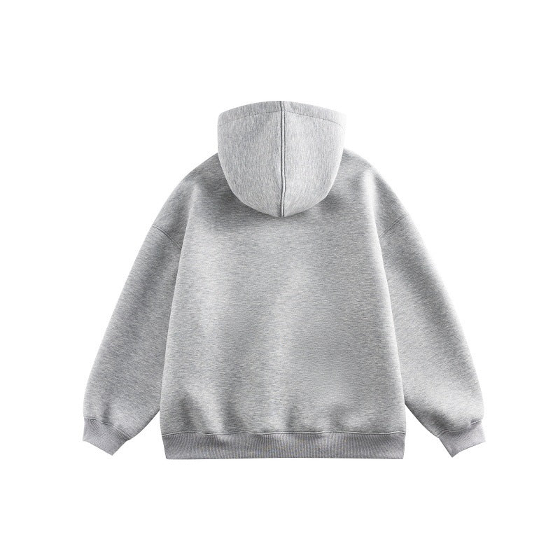 Unisex Oversize-Kapuzenpullover aus French-Terry mit Kängurutasche und abnehmbaren Plüschanhänger Nord Taschen