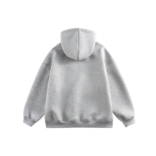 Unisex Oversize-Kapuzenpullover aus French-Terry mit Kängurutasche und abnehmbaren Plüschanhänger Nord Taschen
