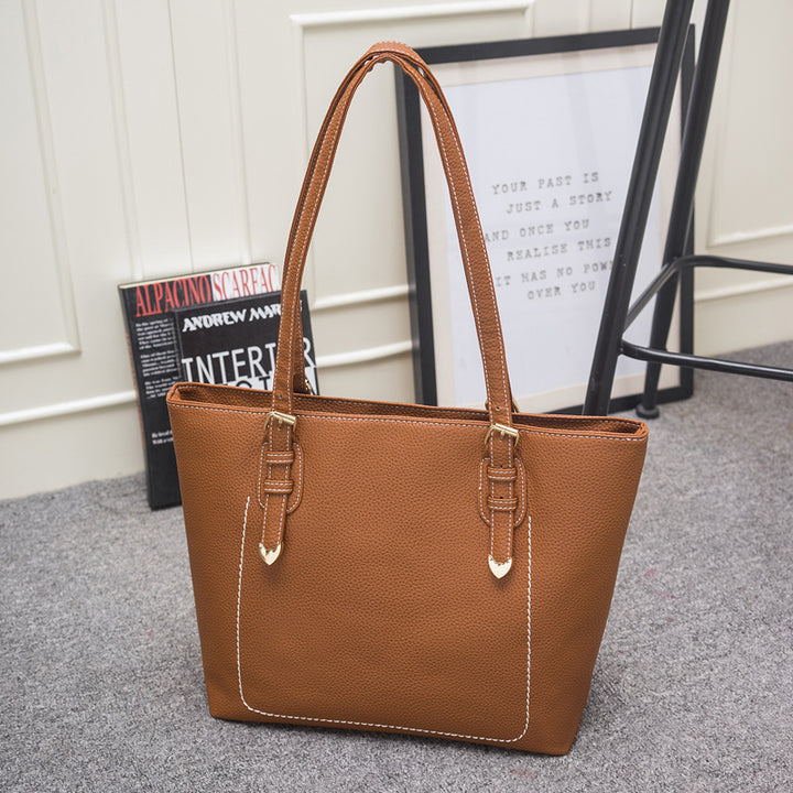 Damen elegante Tragetasche mit strukturiertem Kunstleder und modischem Stil Nord Taschen