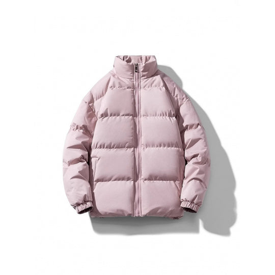 Unisex Leichte gesteppte Daunenoptik Pufferjacke mit Stehkragen und Zwei-Wege-Reißverschluss Nord Taschen