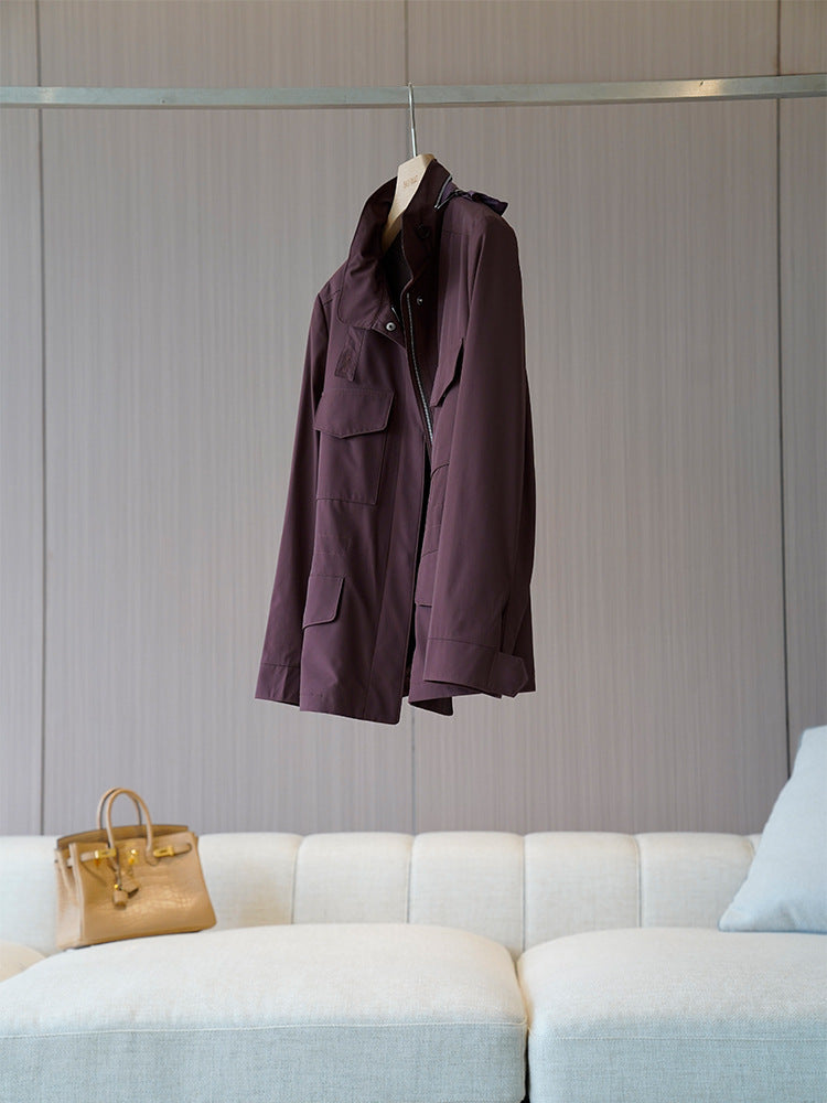 Damen Stylische Übergangsjacke mit praktischen Taschen Nord Taschen