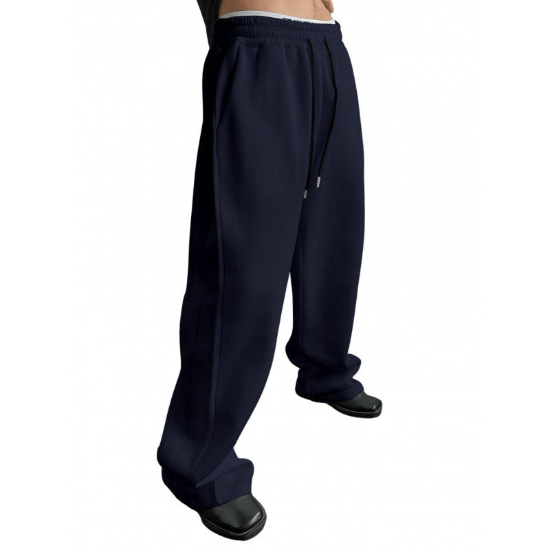 Damen weite Oversize Jogginghose mit tiefem Schritt, elastischem Bund und Kordelzug Nord Taschen
