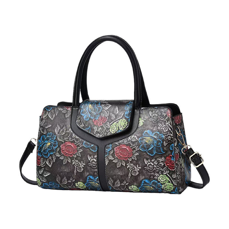 Damen stilvolle Handtasche mit floralem Design Nord Taschen