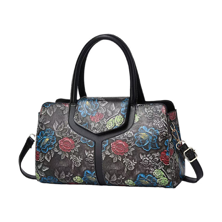 Damen stilvolle Handtasche mit floralem Design Nord Taschen