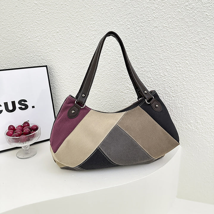 Damen moderne Schultertasche mit geometrischem Design Nord Taschen