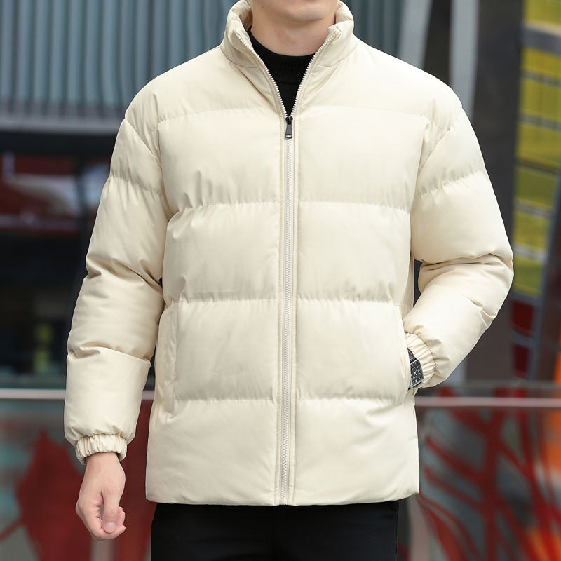 Herren Wattierte Kurzjacke mit Stehkragen, Thermofutter & elastischen Ärmelbündchen Nord Taschen