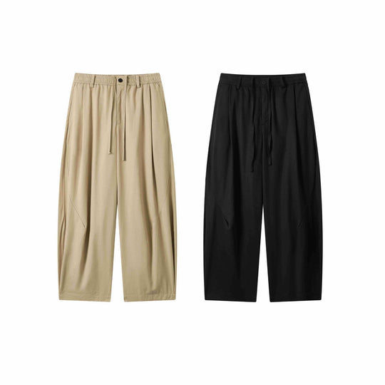 Damen weite Culotte-Hose mit elastischem Bund und Tunnelzug Nord Taschen