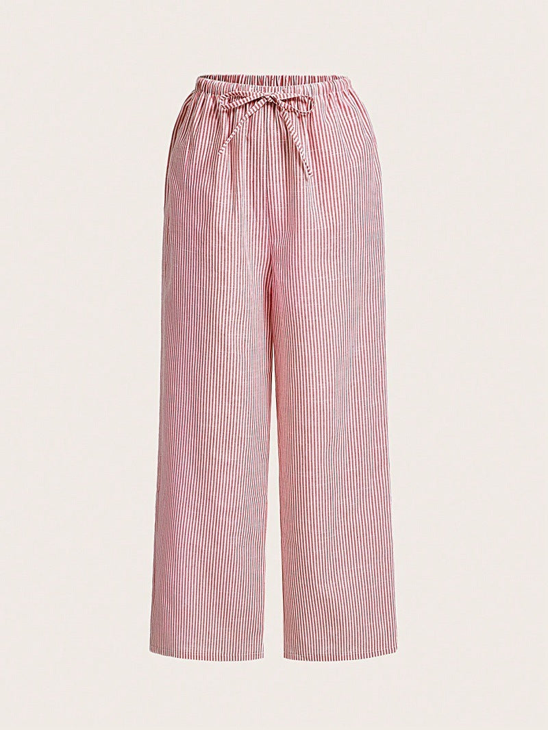 Damen Luftige Palazzo-Hose mit gemustertem Design
