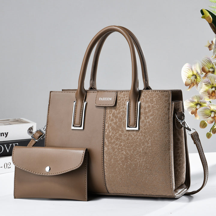 Damen modische Handtasche mit eleganter Struktur und abnehmbarer Clutch Nord Taschen