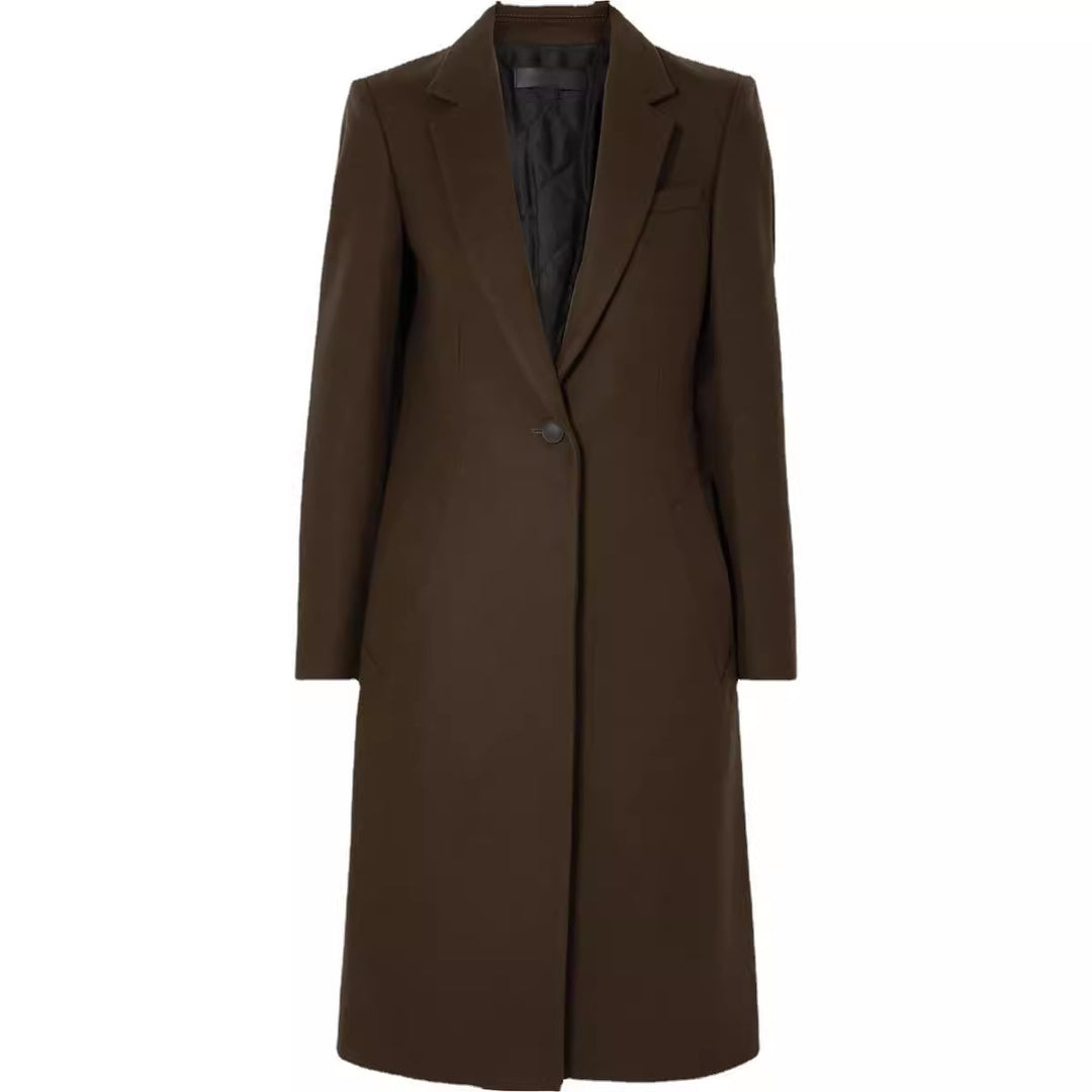Damen Langmantel im schlanken Tailoring mit schmaler Silhouette Nord Taschen