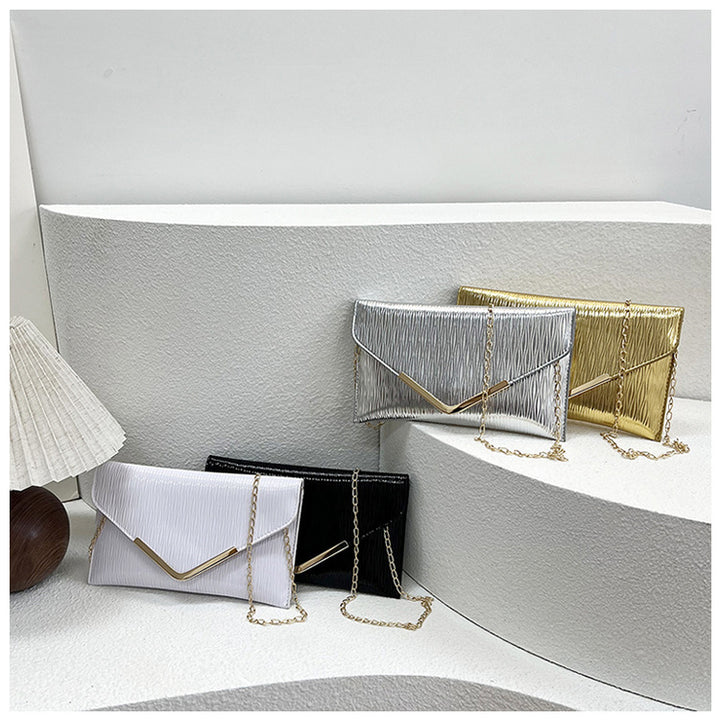 Damen elegante Clutch-Tasche mit einzigartigem Faltendesign Nord Taschen