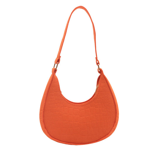 Damen stilvolle Schultertasche mit dezenter Kroko-Optik Nord Taschen