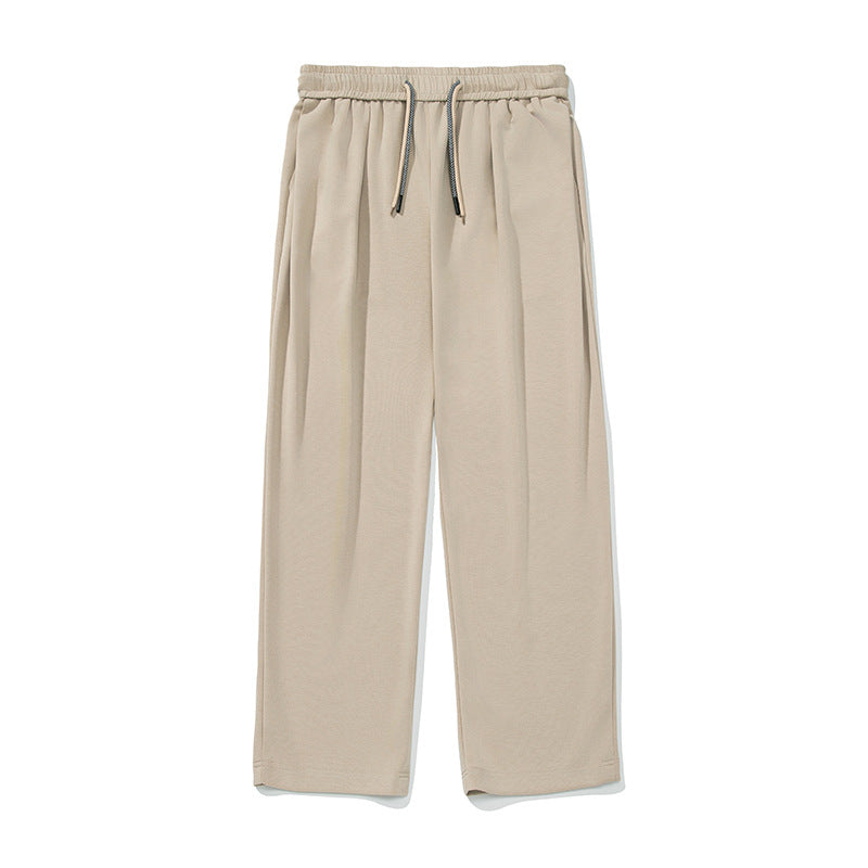 Unisex Weite Lounge-Palazzo-Hose mit Kellerfalten, elastischem Bund und Kordelzug Nord Taschen