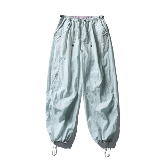 Unisex Weite Utility-Hose mit Ballon‑Silhouette, elastischem Tunnelzugbund und Bündchen Nord Taschen