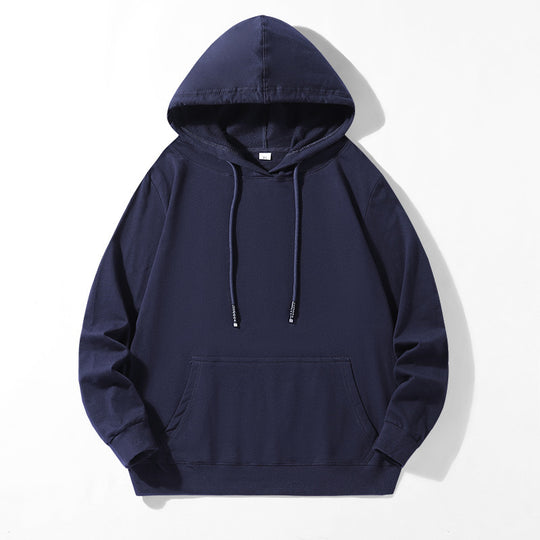 Unisex Locker geschnittener Kapuzenpullover aus Baumwollmix mit Kängurutasche und Kordelzug Nord Taschen
