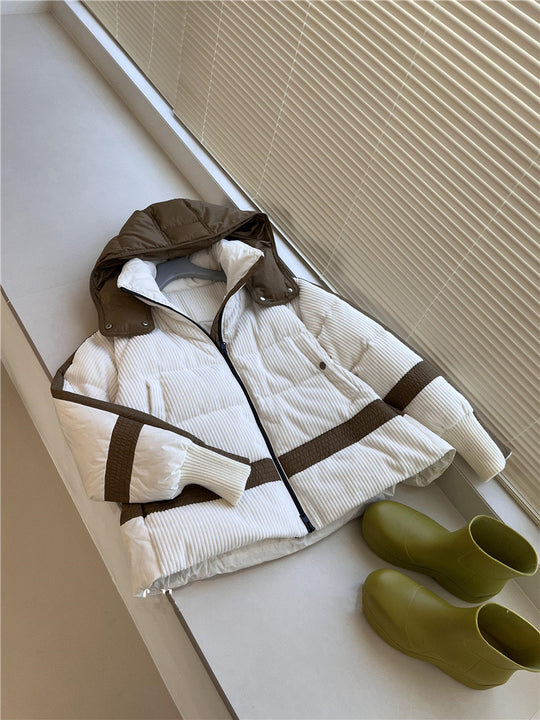 Damen Urbaner Steppmantel mit hohem Kragen Nord Taschen