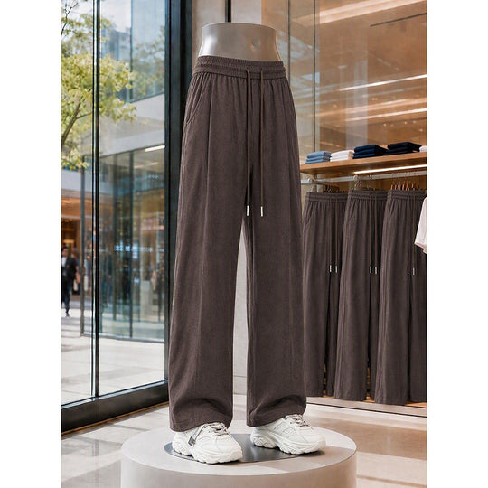 Herren Weite Baumwollmix-Jogginghose im Oversize-Schnitt mit Tunnelzug und Seitentaschen Nord Taschen