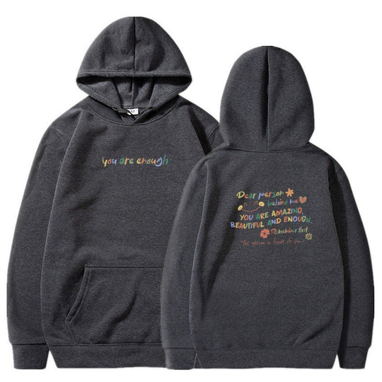 Damen Kapuzenpullover mit motivierendem Schriftzug und komfortabler Passform Nord Taschen