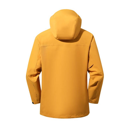 Herren wasser- und winddichte Softshell-Outdoorjacke mit verstellbarer Kapuze Nord Taschen