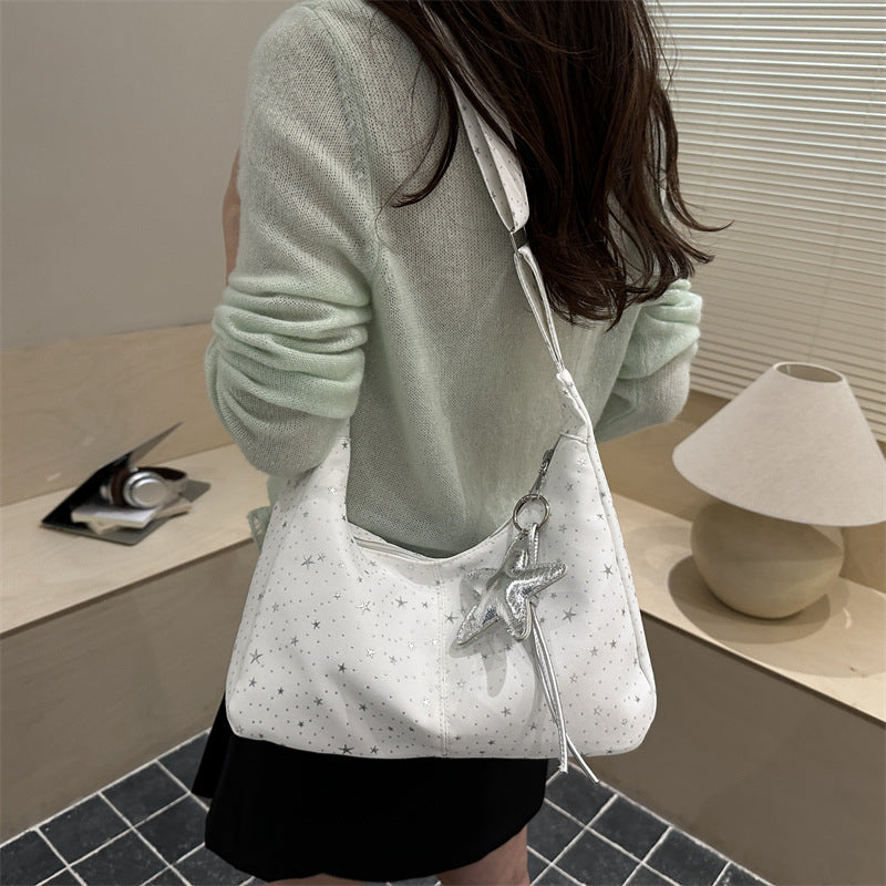 Damen Hobo-Tasche mit funkelndem Sternenmotiv und gepolstertem Tragegriff Nord Taschen