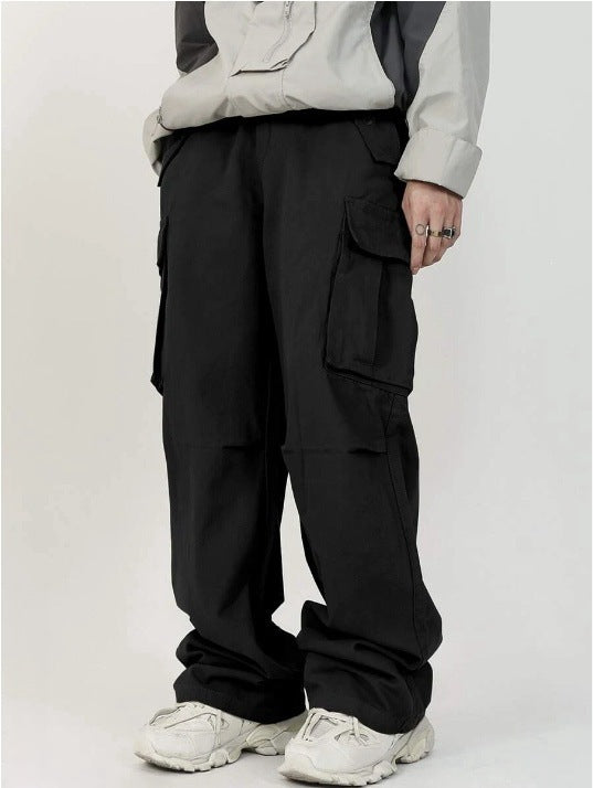 Herren Weite Utility‑Cargohose mit Multifunktions‑Taschen & legerer Baggy‑Passform Nord Taschen