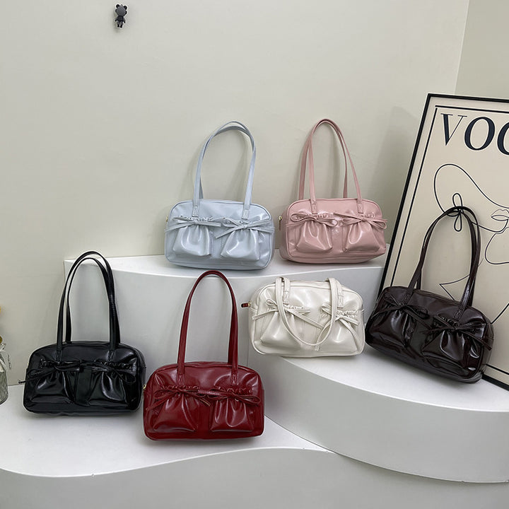 Damen elegante Handtasche mit raffinierten Kordelzug-Details Nord Taschen