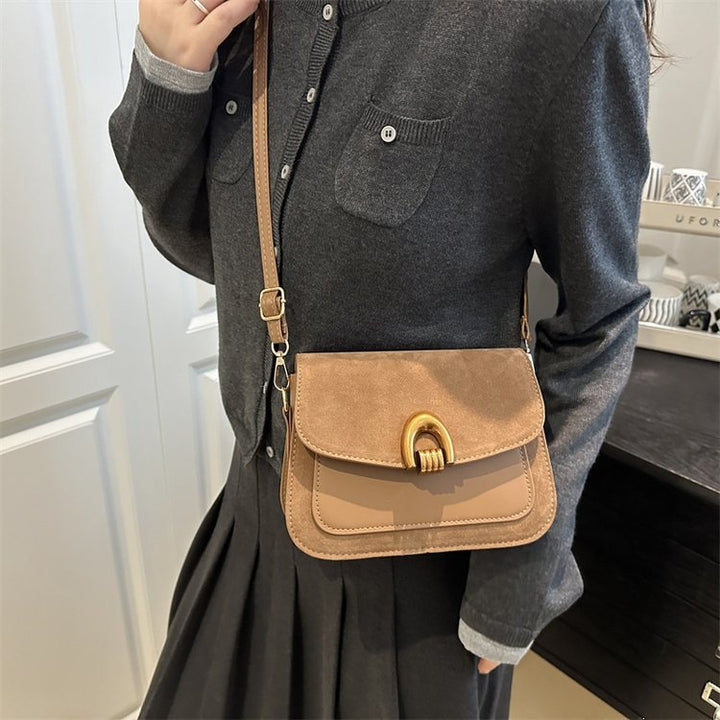 Damen elegante Umhängetasche mit goldener Schnalle Nord Taschen