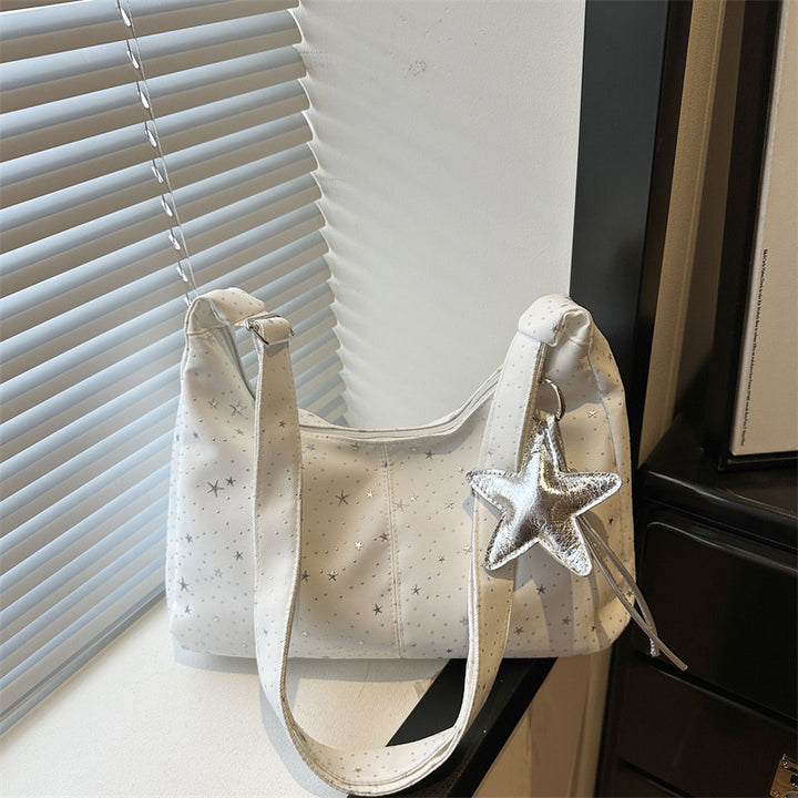 Damen Hobo-Tasche mit funkelndem Sternenmotiv und gepolstertem Tragegriff Nord Taschen