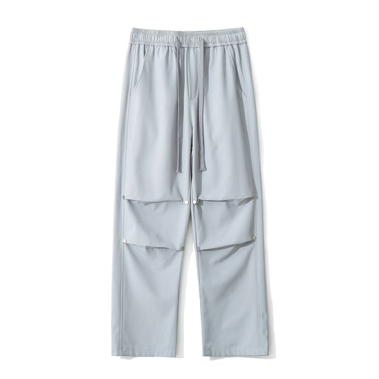 Damen Locker geschnittene Cargo-Hose mit Druckknopf‑Paneelen und Tunnelzugbund Nord Taschen
