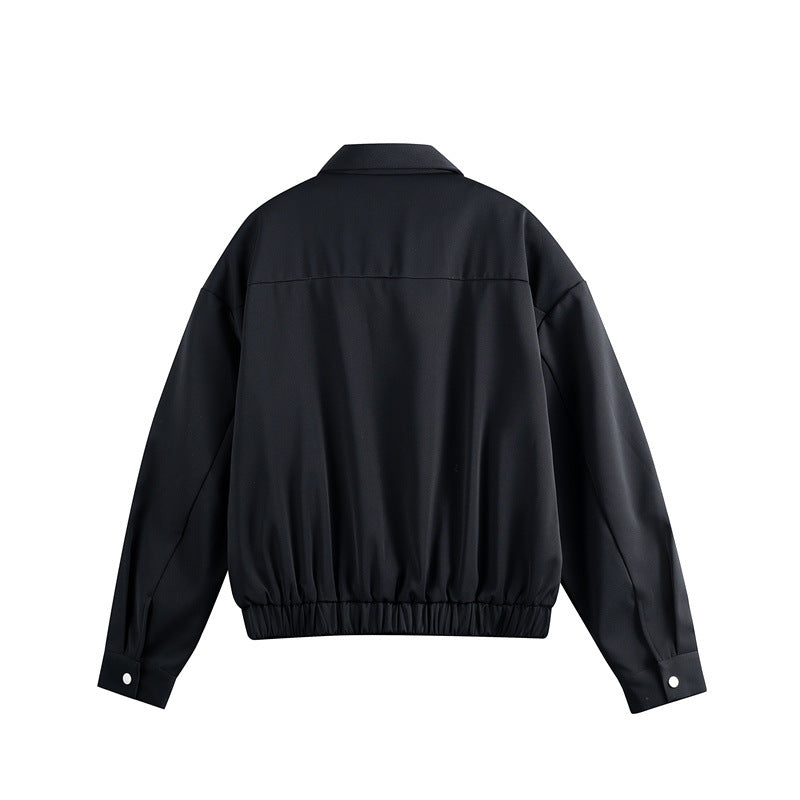 Unisex Leichter Blouson mit Umlegekragen, verdecktem Reißverschluss und elastischem Saum Nord Taschen