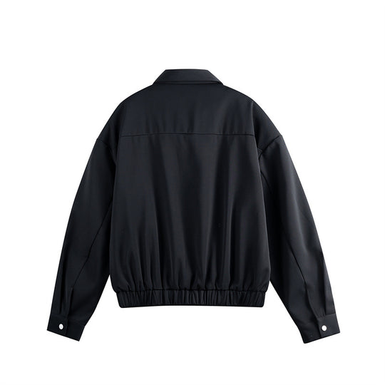Unisex Leichter Blouson mit Umlegekragen, verdecktem Reißverschluss und elastischem Saum Nord Taschen