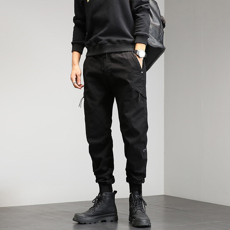 Herren Utility-Cargohose im Joggerstil mit Gummibündchen und Multifunktions‑Taschen Nord Taschen
