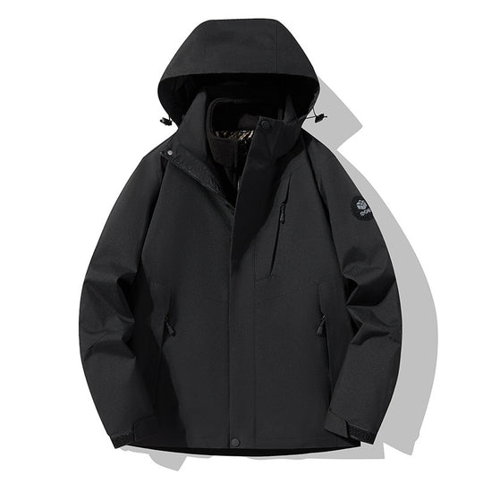 Herren Dreifach kombinierbare Funktionsjacke mit abnehmbarer Steppweste Nord Taschen