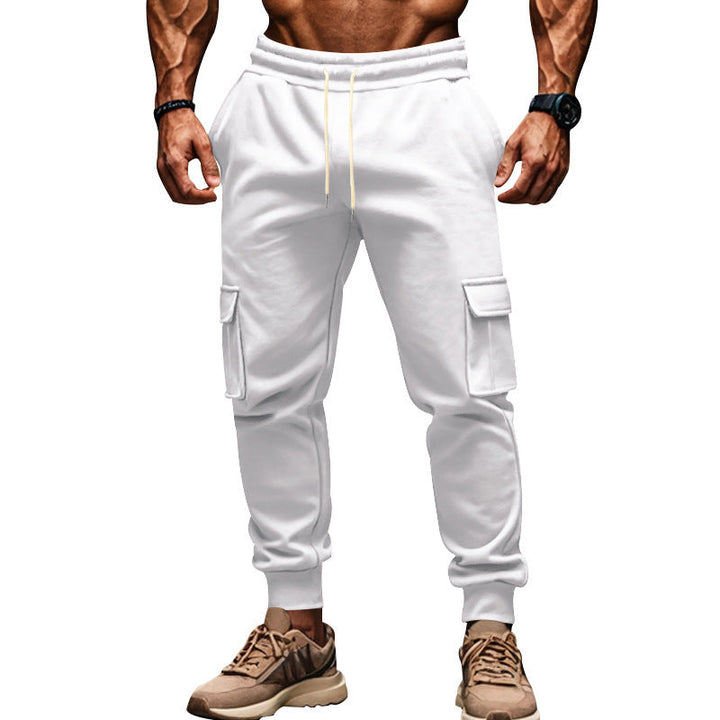 Herren Cargo-Freizeithose mit verstellbarem Bund und funktionalen Taschen