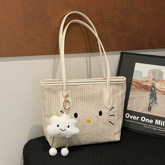 Damen kreative Handtasche mit fröhlichem Wolken-Anhänger Nord Taschen