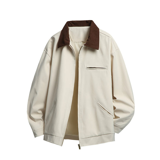 Herren Modische Übergangsjacke mit hohen Kragen und praktischen Taschen Nord Taschen