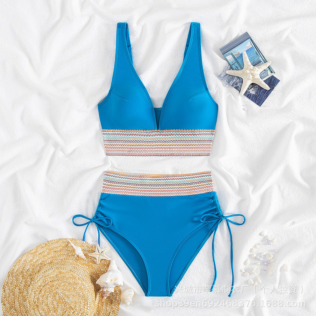Damen Hochgeschnittener Sportbikini Nord Taschen