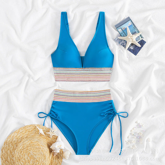 Damen Hochgeschnittener Sportbikini Nord Taschen