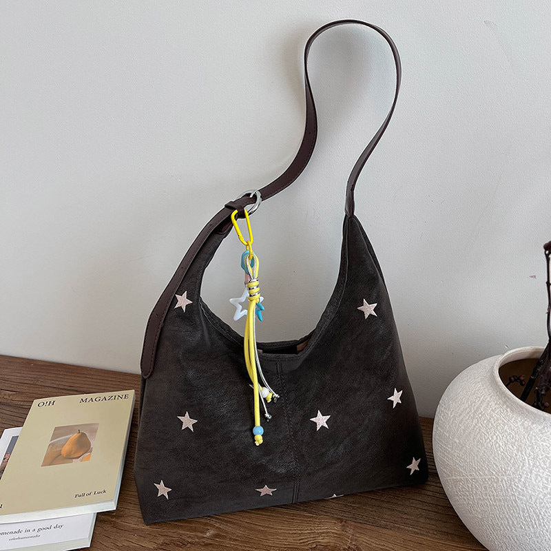 Damen Hobo Tasche mit funkelnden Sternenapplikationen Nord Taschen