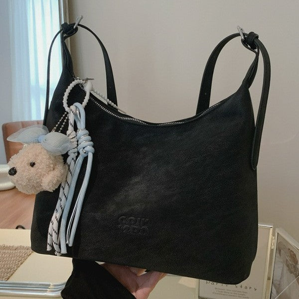 Damen Hobo Tasche mit charmantem Tieranhänger Nord Taschen