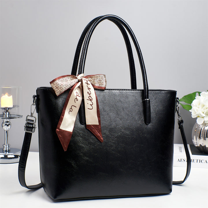 Damen elegante Shoulder-Bag mit verspieltem Schleifenakzent Nord Taschen