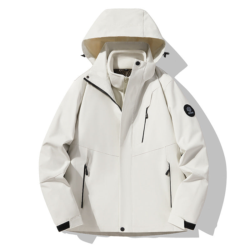 Herren Dreifach kombinierbare Funktionsjacke mit abnehmbarer Steppweste Nord Taschen